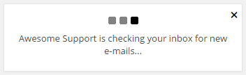 Awesome Support checking for new e-mails